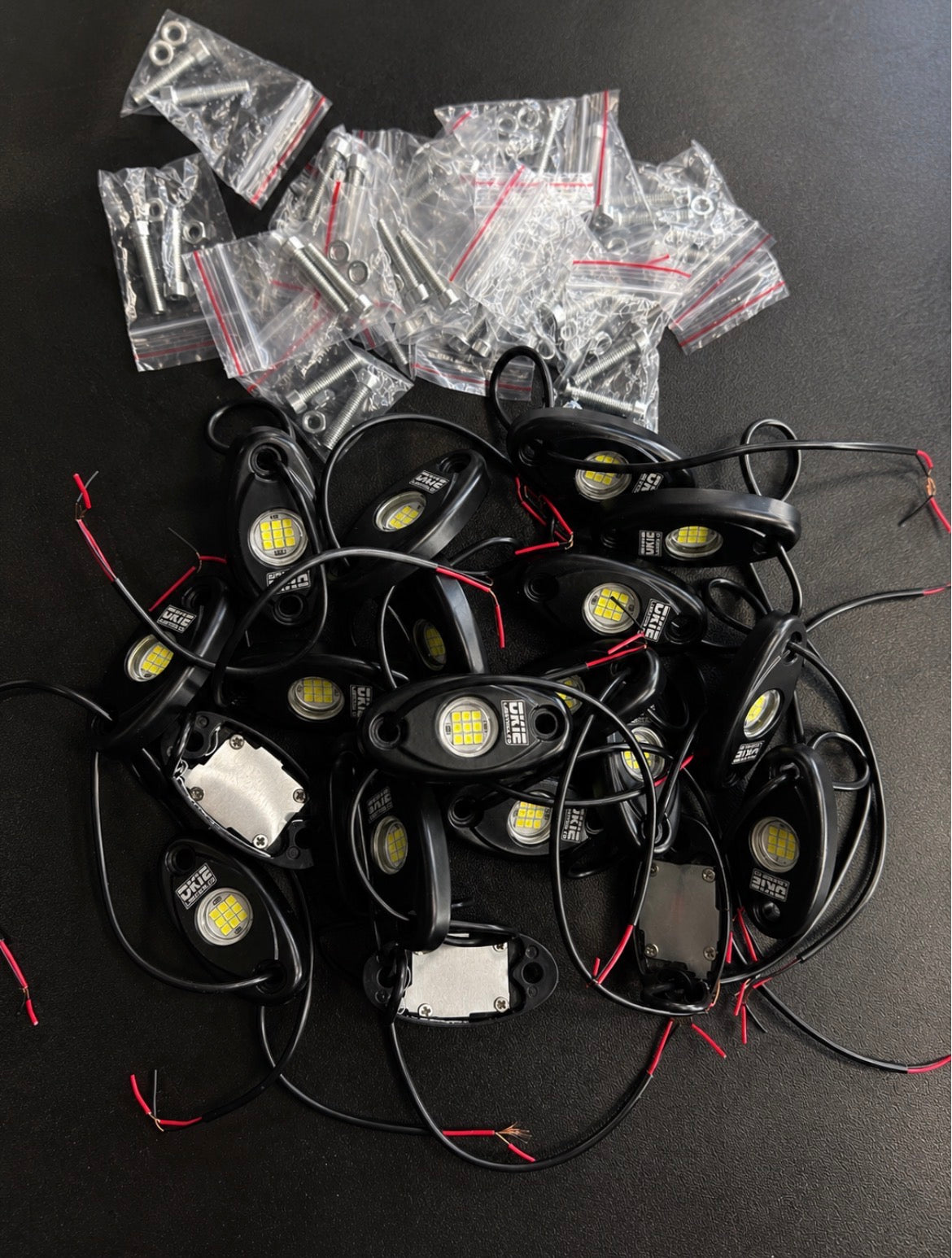 9 Chip Pure White LED Rock Lights